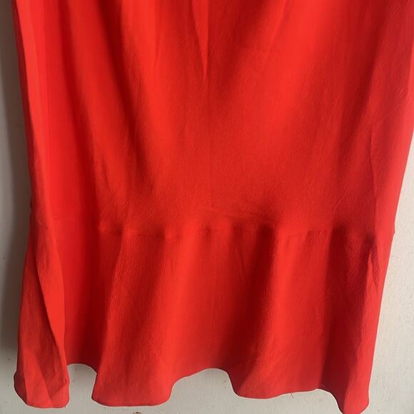 Veronica Beard Oleta Ruffled Off-the-Shoulder Dress Red - Picture 9 of 16